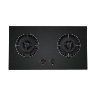 China Household New Product Hot Sale Tempered Glass Gas Embedded 2 Burners Gas Hob for sale