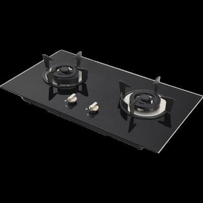 China 2020 household fashion design gas cooktop gas stove 2 burner for kitchen for sale