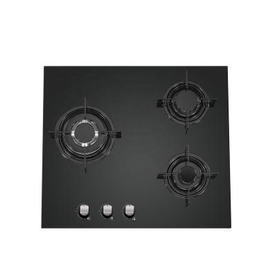 China Household CE Certified 3 Burner Glass Built In Stove for sale