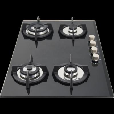 China Wholesale Customized Household 4 Burner Gas Stove Item With Glass Panel For Household for sale