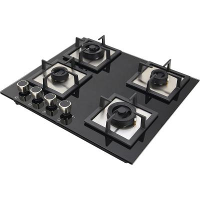 China Household Kitchen 4 Burner Smart Glass Top Cover for Gas Stove Easy Cleaning for sale