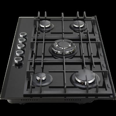 China Household Kitchen Cooking Stove Black Tempered Glass Gas Stove Safety Device for sale