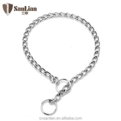 China Sustainable Stock Choke Chain Pet Steel Pet Chain For Dog for sale