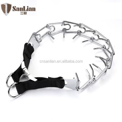 China Sustainable Dog Training Collar With Comfort Rubber Tips Safe Adjustable Pet Fork Detachable Collar for sale