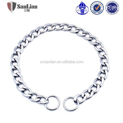 China Viable Silver Gold Flat Snake Chain Dog Choke Chain for sale