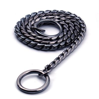 China Sustainable Quality Copper Material Fashion Snake Chain P Collar For Dogs Pet Supplies for sale