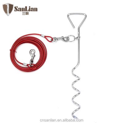 China Amazon Sustainable Hot Selling Two Door Hooks Dog Link Out Of Cable And Dog Catch for sale