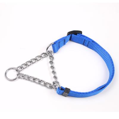 China Durable Nylon And Iron Material 3 O-Ring Adjustable Dog Collar for sale