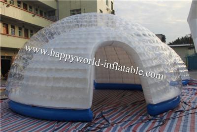 China inflatable bubble dome tent , half clear igloo tent , nflatable air tent camping for sale