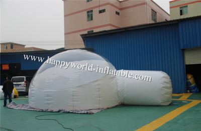 China Inflatable bubble Igloo Tent , half clear inflatable lawn tent , bubble camping tent for sale