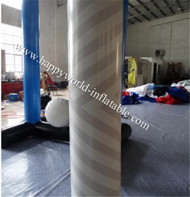 China Floating Inflatable white pillarbuoy great for advertising for sale