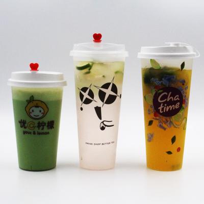 China Hot Selling Disposable Custom Printing 500cc 700cc PP Disposable Plastic Cup For Juice for sale