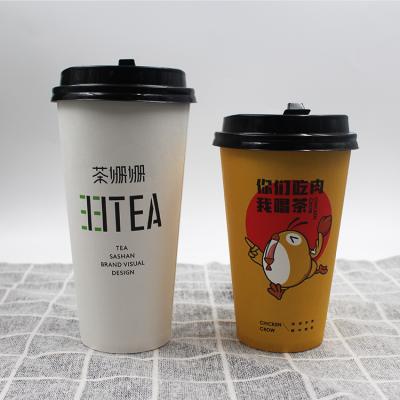 China Disposable Eco Friendly WWD Made In China Custom Designs 8oz 12oz16oz Disposable Double Wall Coffee Paper Cup for sale