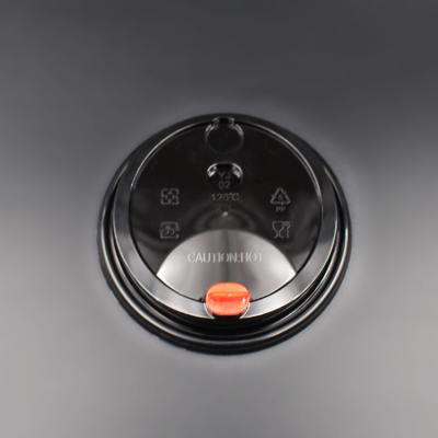 China Custom Wholesale Bubble Tea Juice Coffee Cup Lid 90mm Pilfer Proof Plastic Cup Lid for sale