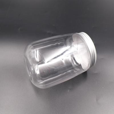 China FROSTED Transparent Plastic CUP 360ml 500ml Disposable Juice Bottle PET With Screw Cap for sale