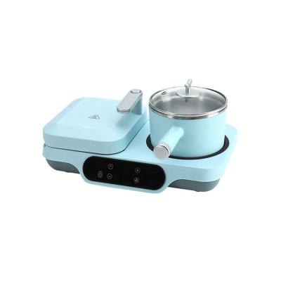 China Professional Household All in One Mini Electric Portable Cooker Machine Multifunctional Making Sandwich Waffle Maker Beakfast Machine for sale