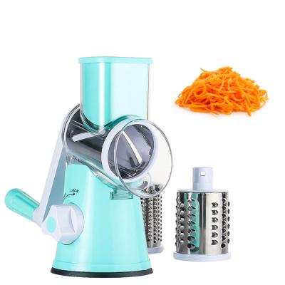 China Viable Drum Rotary Blades Shredder Grater Cheese Slicer Manual Vegetable Nut Crusher for sale