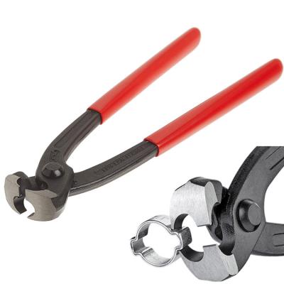 China With Double Front and Side Jaw Ear Flange Crimper Pliers with Front and Side Jaw for Pipe Clamp for sale