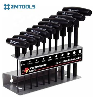 China With T-Handle Bar Torx Wrench Storage Shelf 10PCS 18PCS Screwdriver Set t Wrench With Storage Rack Shelf for sale