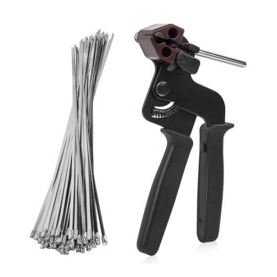 China Tie and Cutter Tool for Stainless Steel Cable Tie Gun for Stainless Steel Ties, Tension and Adjustable Cutter Tool for sale