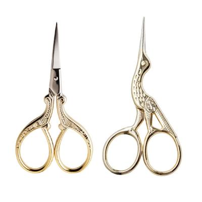 China Small Stainless Steel Crane Scissors Vintage Embroidery Scissors for sale