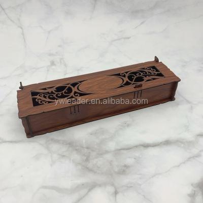 China Africa Brown Die Cut Wooden Box For Wedding Gift Crafts for sale