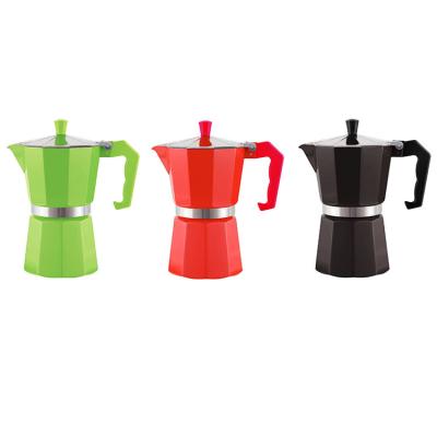 China WITH LID Italy Best Selling Coffee Maker 3 Moka Pot Cups for sale