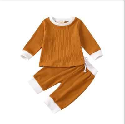 China Factory Sale Vestido Infantil Breathable Unisex Plaid Cotton Infant Moslin Baby Pajamas Soft Kid Clothes Suit for sale