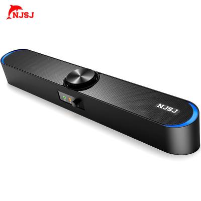 China No NJSJ 3W 2.0 USB Powered Home Theater Gaming Speakers Subwoofer Portable Sound Bar for sale