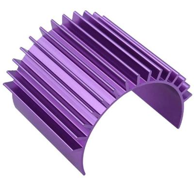 China Heatsink 80*30mm extruded aluminum heatsink profile low price purple anodized extruded aluminum profile heatsink for LED for sale