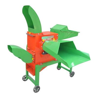 China Poultry feed processing animal feed shredding machinery factory price grass cutting machine small animal chaff cutter for sale