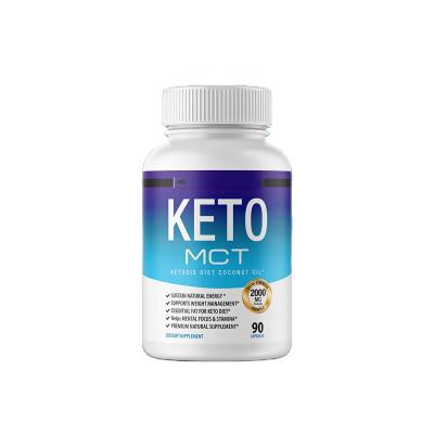 China Weight Control OEM Private Label Pure Natural Coconut MCT Oil Extract Keto Pills Weight Loss Softgel Products Ketosis Diet Tablets Keto Capsule for sale