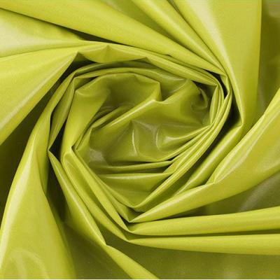 China Waterproof 2021 310t High Quality PU Nylon Luminous Coating Matt Bottom Breathable Jacket Cloth Fashion Jacket Fabric for sale