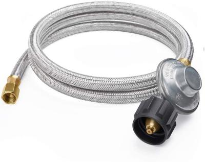 China Kitchen Products 6Ft Low Pressure Propane Regulator with Stainless Braided Hose for Gas Grill, Smoker, Propane Fire Pit, Heater and More en venta