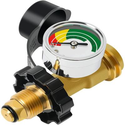 China Universal Hotel POL Propane Tank Adapter with New Gauge, Improved Convert POL LP Tank Fit Valve to QCC1/Type 1, Old to New Connectio for sale