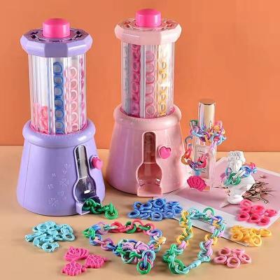 China Creative DIY ABS PEARL CHAIN ​​Children's Chain Link Making Machine For Pretend Play Toys for sale