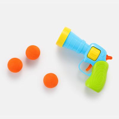 China Child Electronic Competition Parent Toy New Arrival EVA Foam Ball Gun Ping Pong Ball Shooting Soft Gun Toy For Children for sale