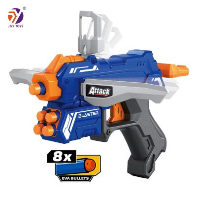 China Electronic Soft Bullet Toy Guns Toy Activity Toy Gun Kids Super Shooting Gun With 8 Pcs Eva Bullets for sale