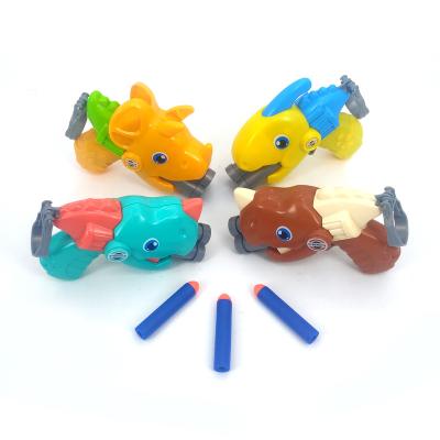 China Plastic Toy Boy Electronic Hobby Dart Gun Shooting Gun Toy with 40 Pcs Foam Bullets Electric Soft Gun for sale