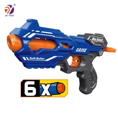 China Electronic Toy New Design Electronic Indoor Outdoor Children Game Manual Bullet Toy Manual Bullet Shooting Soft Gun with 6pcs EVA Bullets for sale