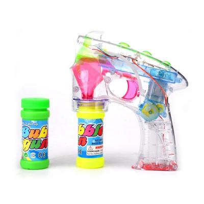 China Wholesale Kids Toys Bubble Gun With Lights Outdoor Cartoon Bubble Automatic Shooting Gun for sale