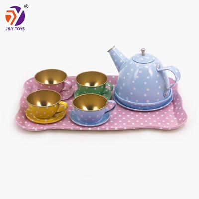 China Interesting Preschool Kids Toys Children Toy Set Pretend Play Afternoon Tea Kitchen Kids Tea Set Toy Tinplate Toys for sale