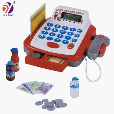 China Kids Toys Item New Cheap Simulate Real Supermarket Cash Register Shopping Shooter Toy Pretend Game Toy Cashier Toy Set for sale