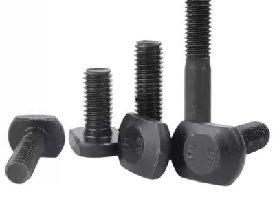 China Heavy Duty Forged Head Bolts Carbon Steel T Head Bolts With Coarse Thread Pitch for sale