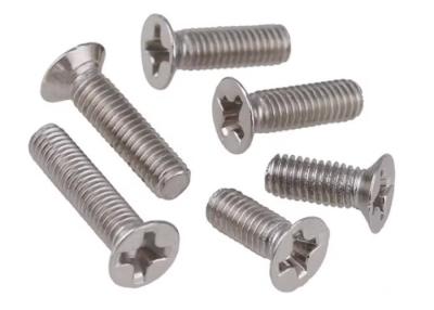 China M3 M4  Stainless steel Slotted Flat & CSK Head Machine Screw SS304 SS316 A2 A4-80 for sale