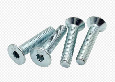 China M8 M12 Mild steel Flat & CSK Head Machine Screw grade 4.8 Zinc plating Blue white for sale