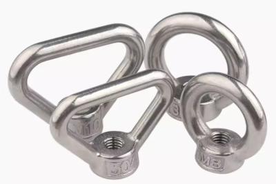 China 5/8 5/16-18 Stainless steel eye nut SS304 SS316 A2 A4-81 Customized Size Plain surface for sale