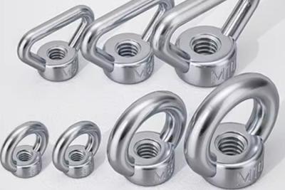 China M10 M16  Stainless steel eye Nuts SS 304 SS 316 A2 A4-80 eye bolt with nuts Customized size for sale