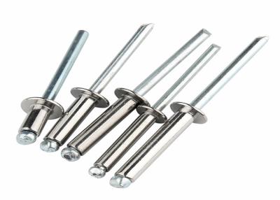 China Countersunk Head Open End Blind Rivets With Aluminum Mandrel And Head DIN7337 for sale