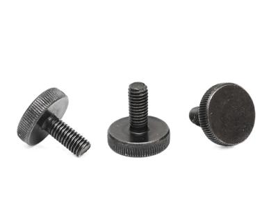 China Black M8 M12 Carbon steel Thumb Screw Class8. 8 Grade 8.8 Spade Head Thumb Screw for sale